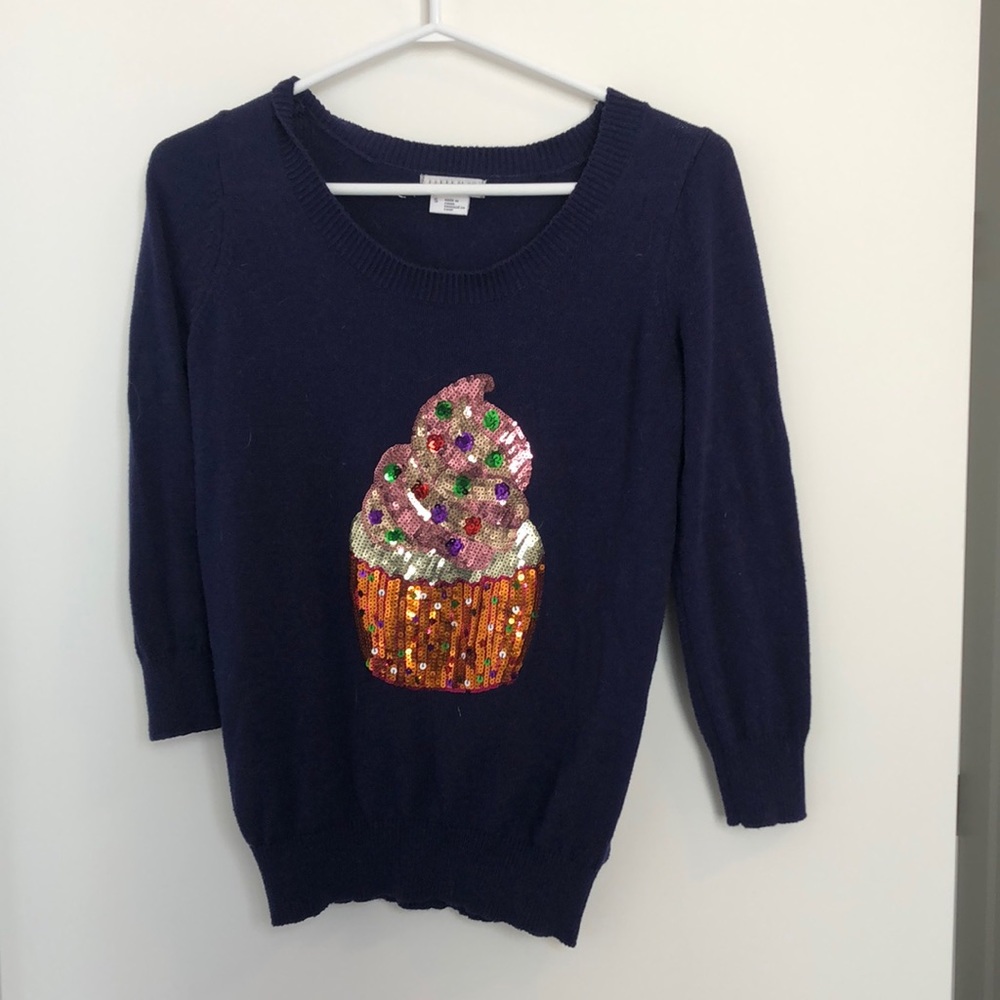 Cupcake Sequin Sweater